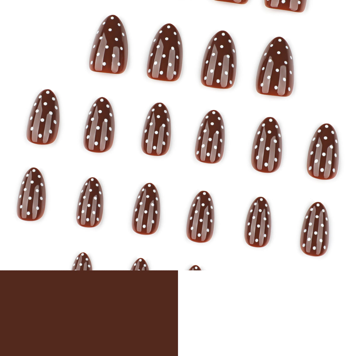 Cocoa Dot retro glossy press-on nails