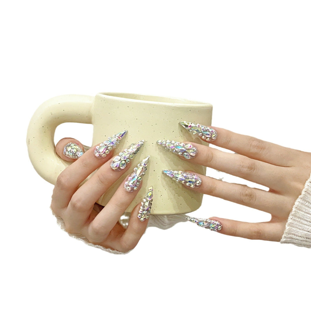[PRICING HOLD] Cleopatra Crystal Explosion | Luxury Press-On Nails