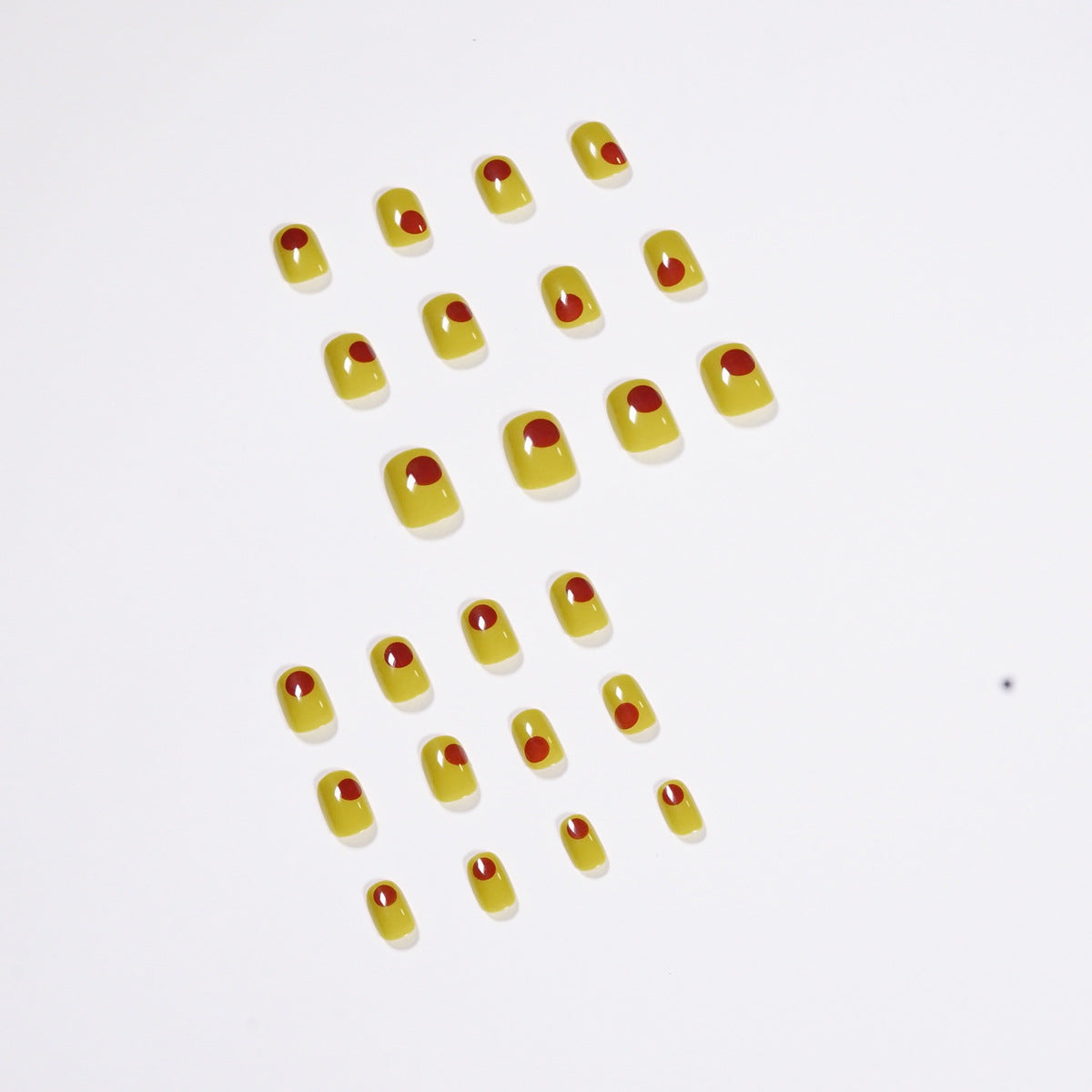 Citron Graffiti short press-on nails
