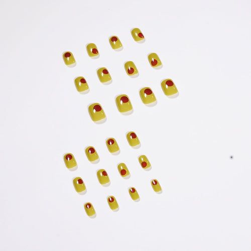 Citron Graffiti short press-on nails