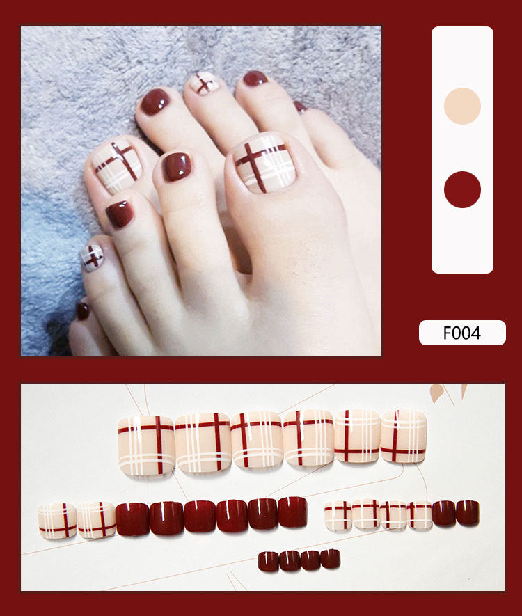 Pedicure Essentials press-on toenail collection