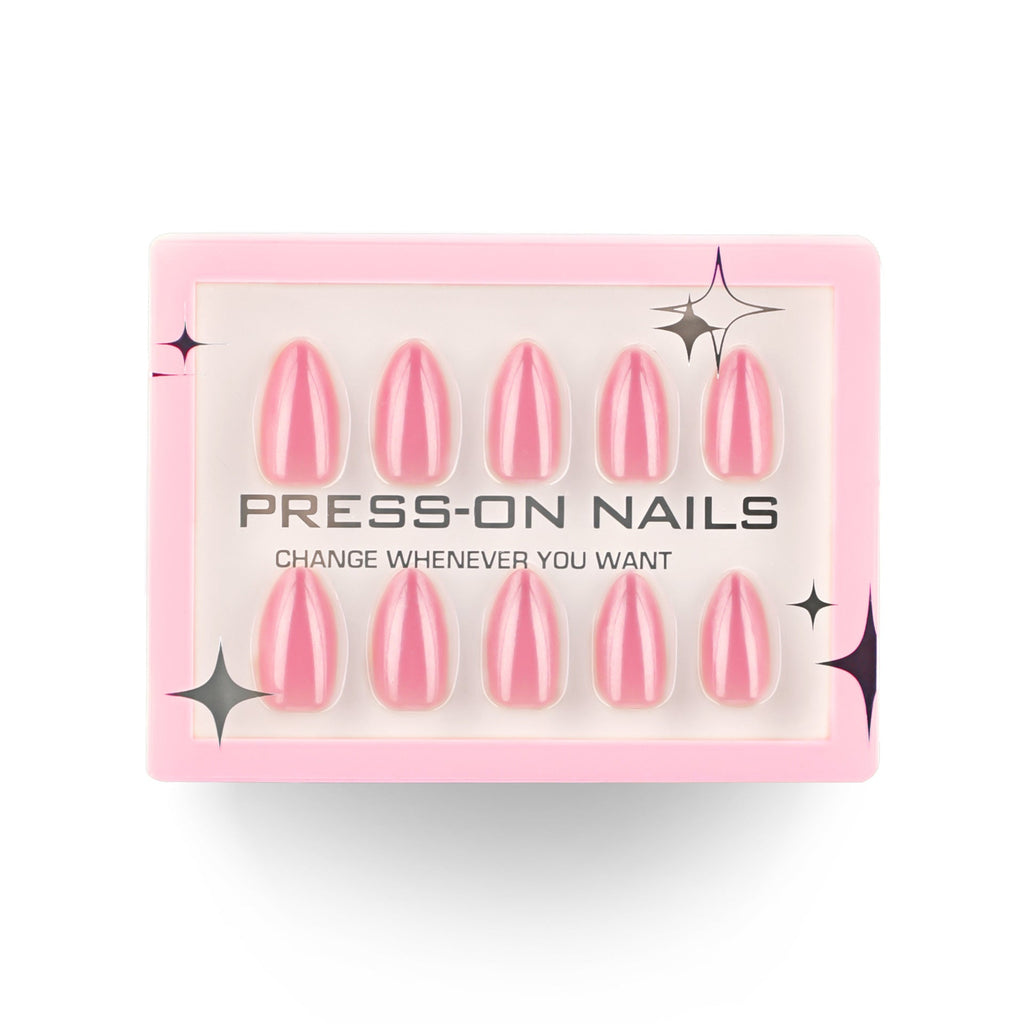 Mirror Mist Almond short chrome 30-piece press-on nail set