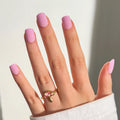 Lavender Frost purple press-on nails