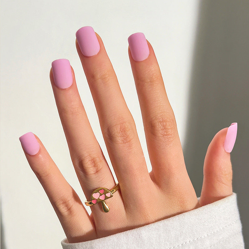Lavender Frost purple press-on nails