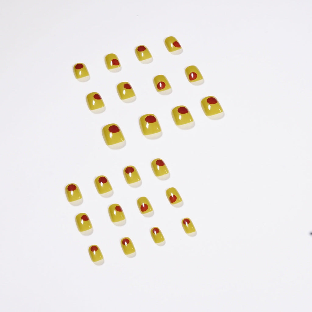 Citron Graffiti short press-on nails