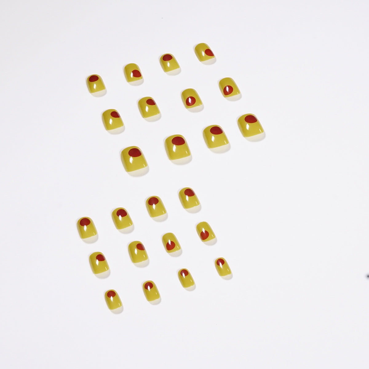 Citron Graffiti short press-on nails