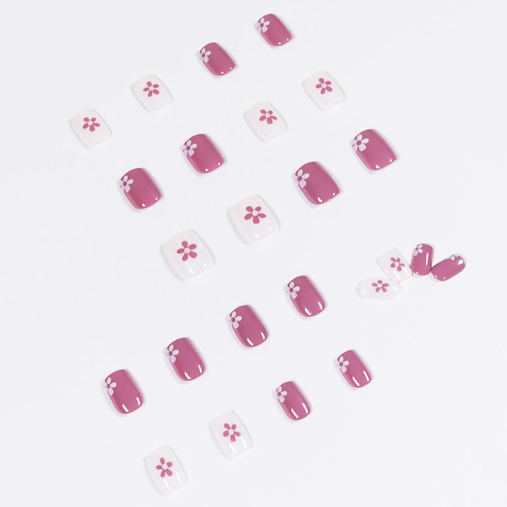 Violet Bloom floral press-on nails, alternate view 3