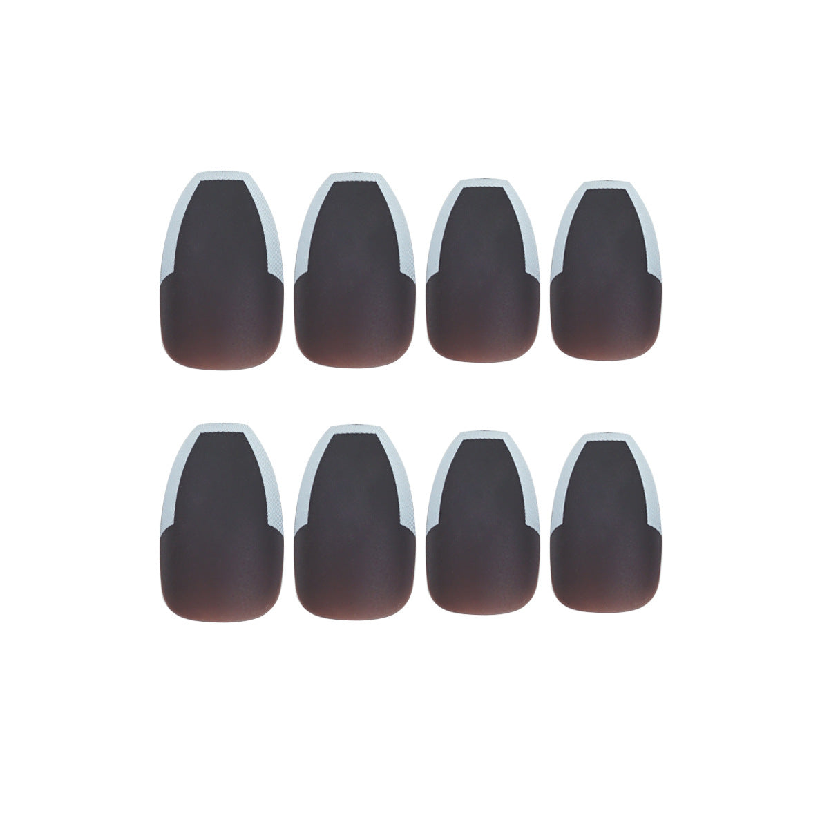 Matte Purple French press-on nails