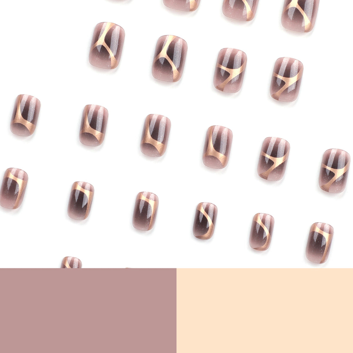 Soft Glitter Dust press-on nails