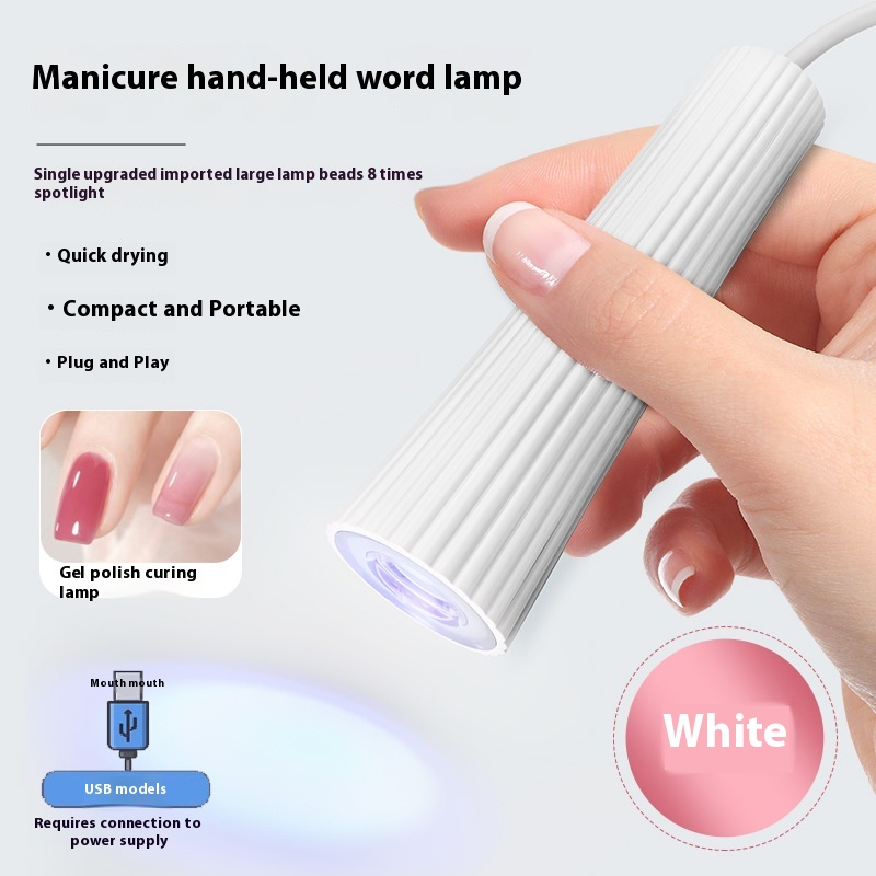 Mini handheld LED nail lamp for gel nails