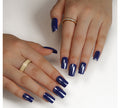 Cobalt Blue solid square press-on nails