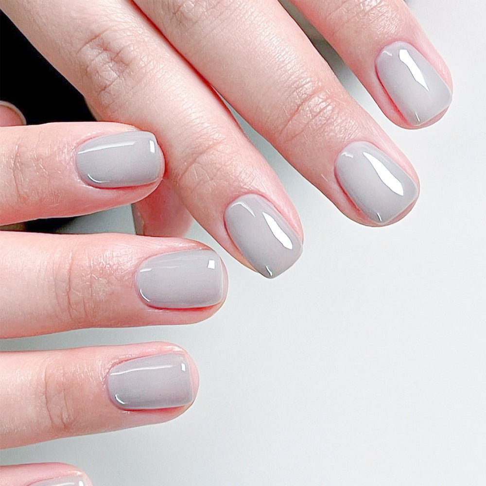 Solid Color Short Square press-on nail collection