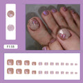 Butterfly Cat Eye 24-piece press-on toenail set