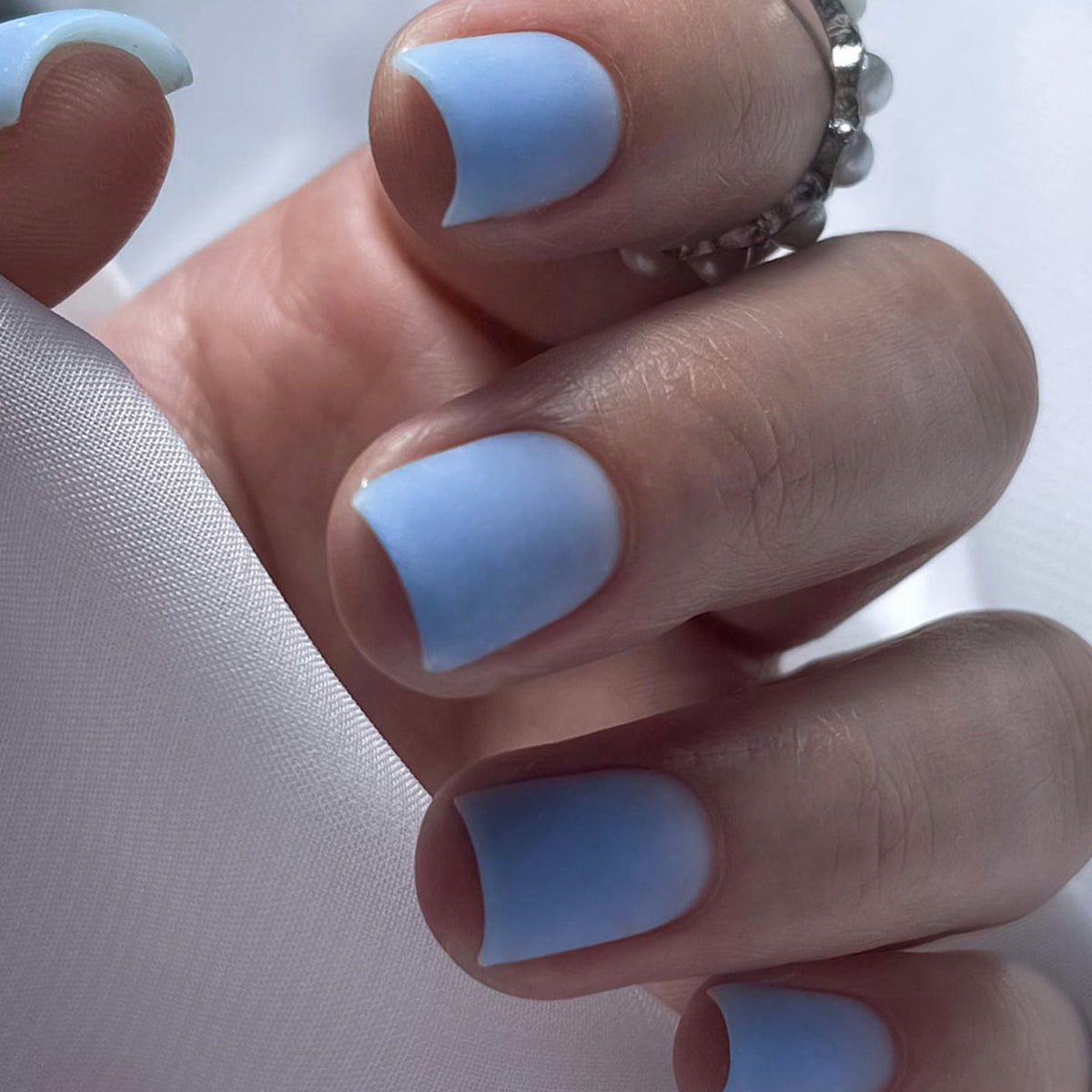 Frosted Solid Square press-on nail collection