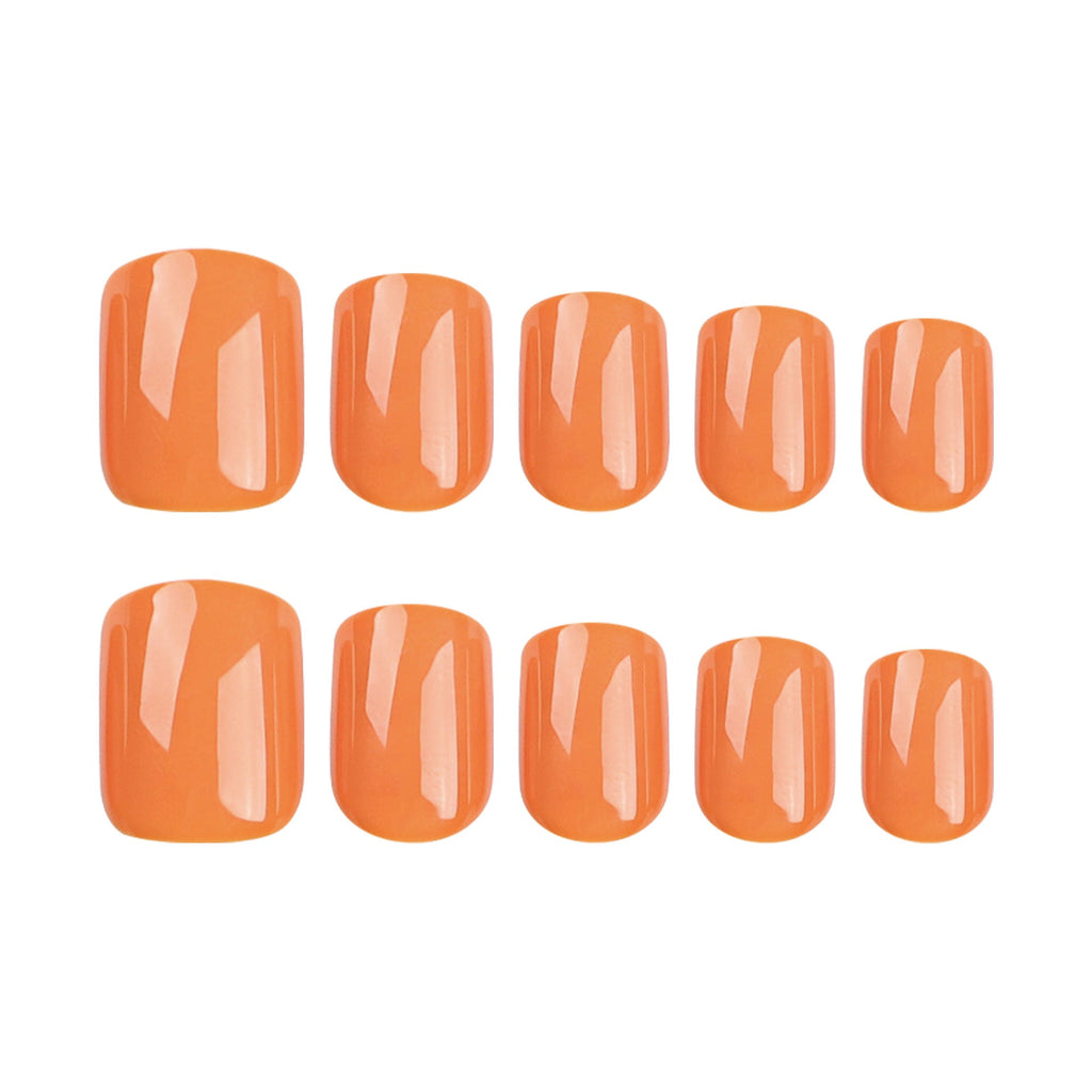 Solid Color Short Square press-on nail collection