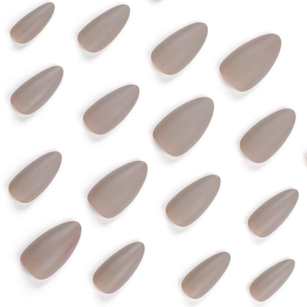 Matte Solid Short press-on nail collection