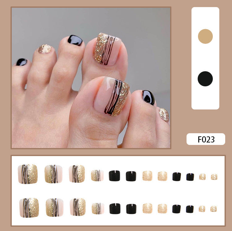 Pedicure Essentials press-on toenail collection
