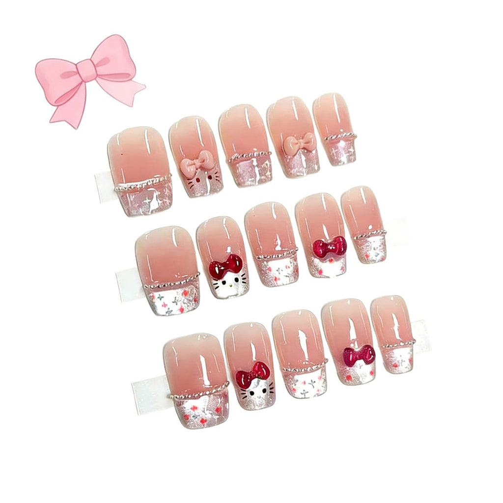 Kawaii Cat French press-on nail collection