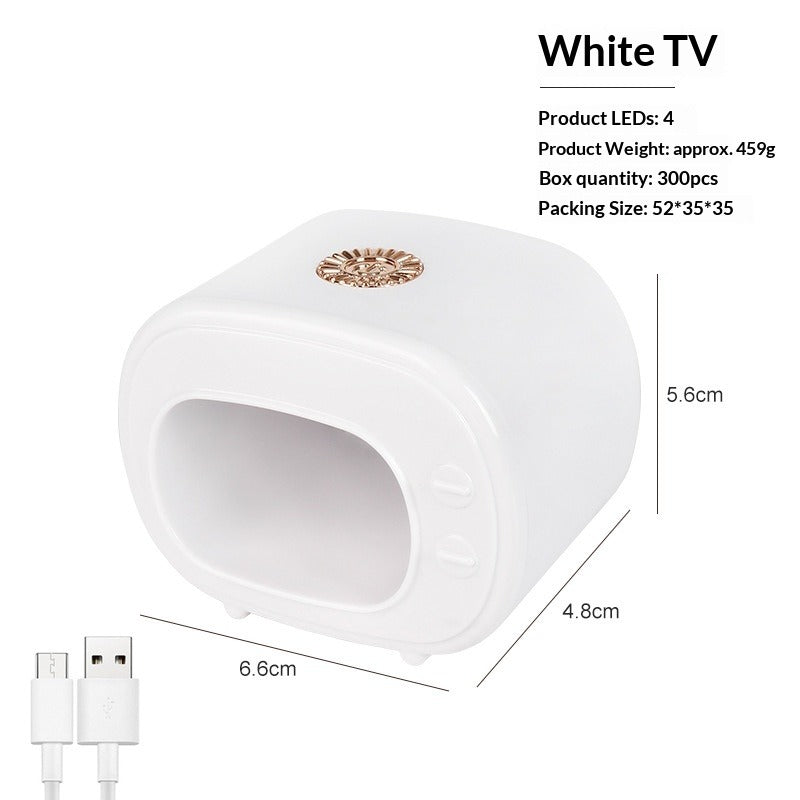 Mini UV LED single-finger nail lamp