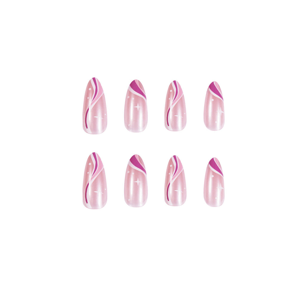 Wave Point pointed press-on nails, alternate view 5