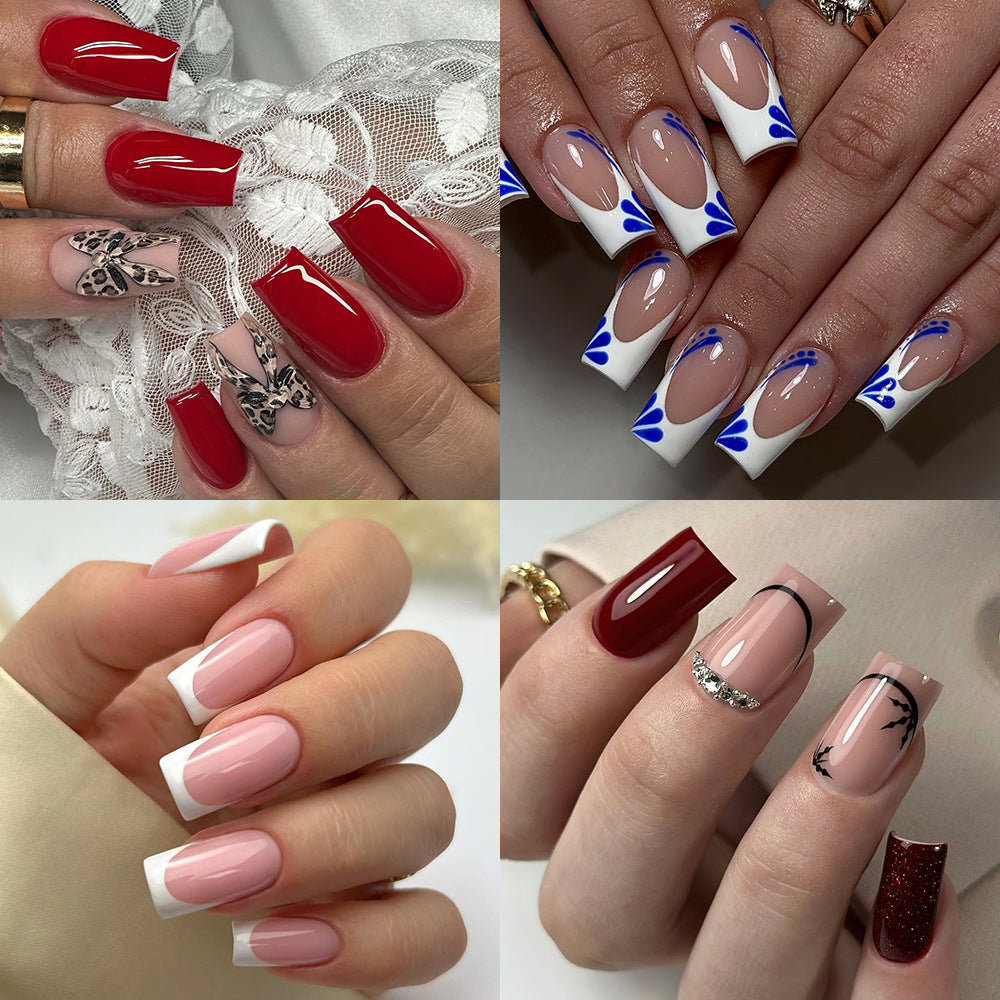 Sculpted Gel half-matte extension nail tips with storage case, alternate view 2