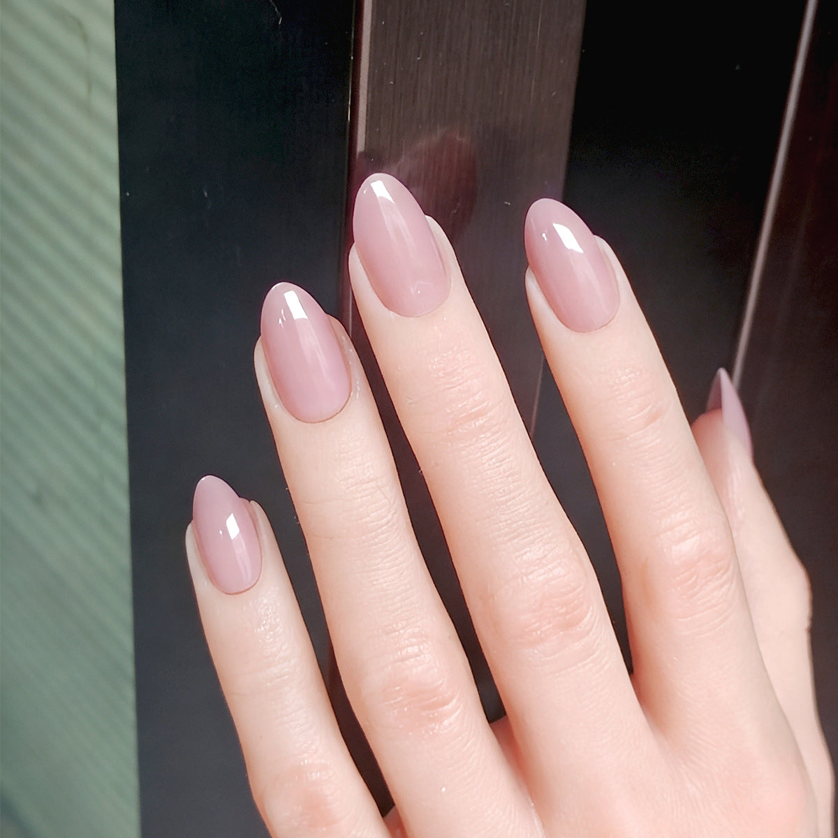 Soft Mauve Mist medium almond 30-piece press-on nail set