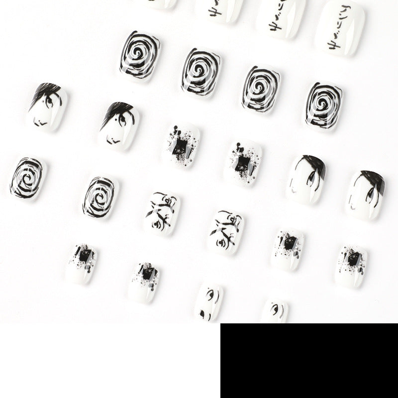 Monochrome Cartoon Mix press-on nails