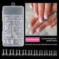 Sculpted Gel half-matte extension nail tips with storage case