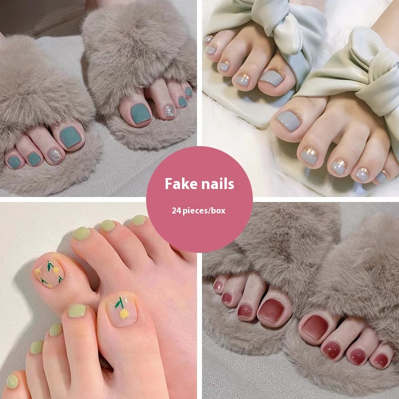 Pedicure Essentials press-on toenail collection