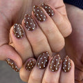 Cocoa Dot retro glossy press-on nails