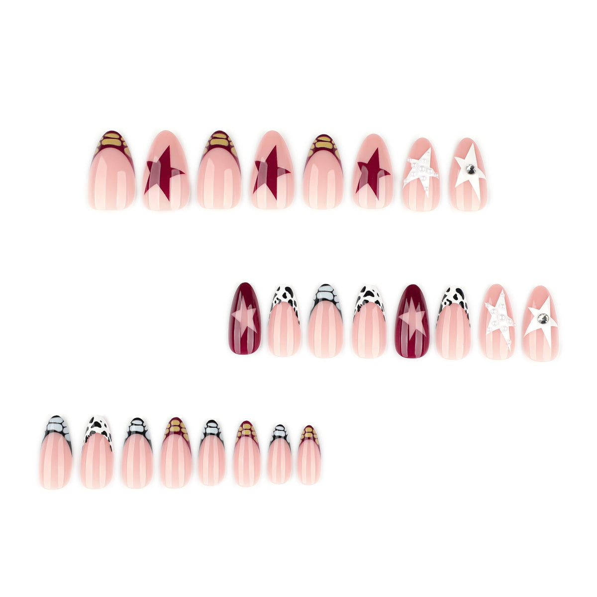Croc Star French press-on nails