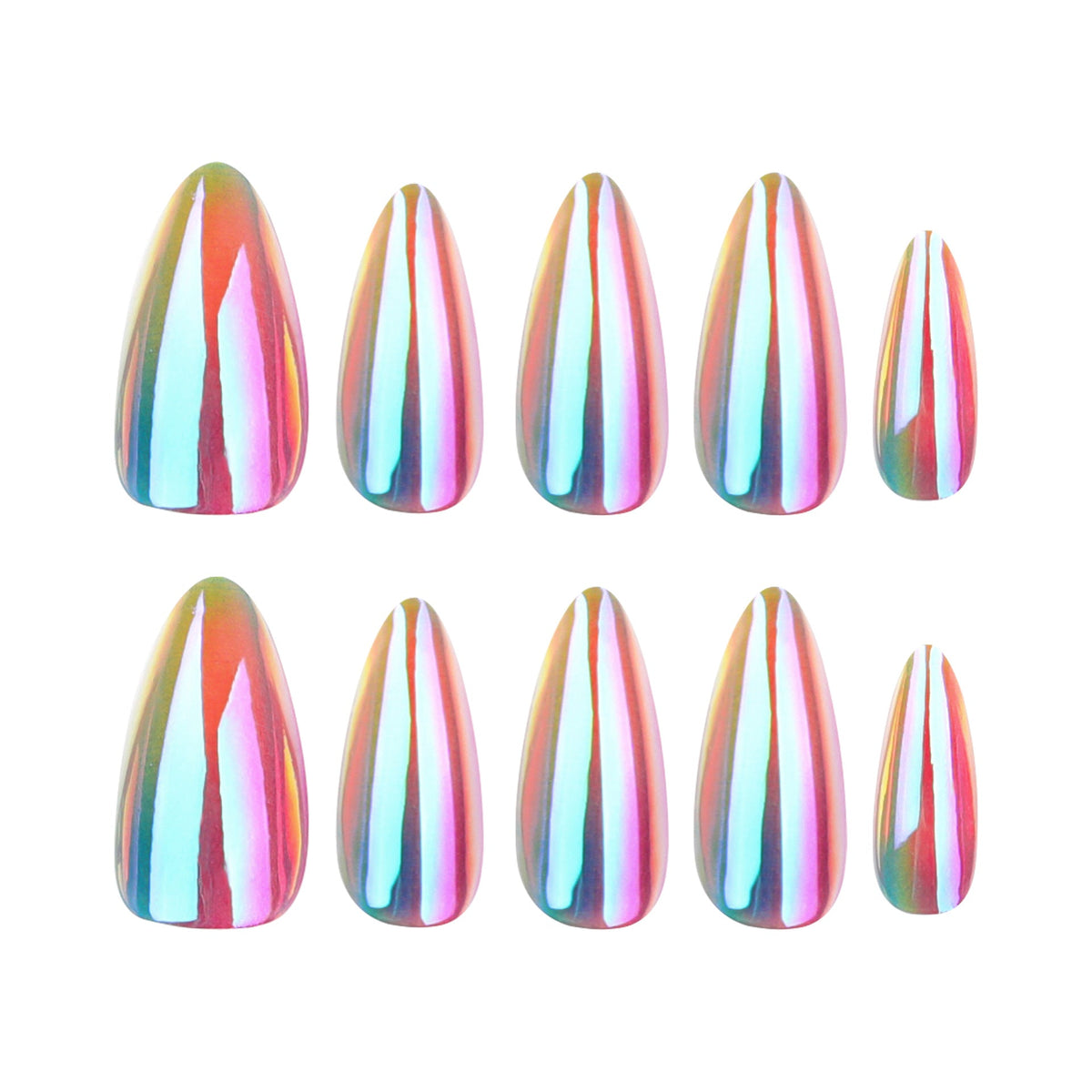 Color Pop short almond press-on nails