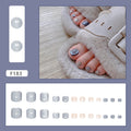 Glacier Cat Eye 24-piece press-on toenail set