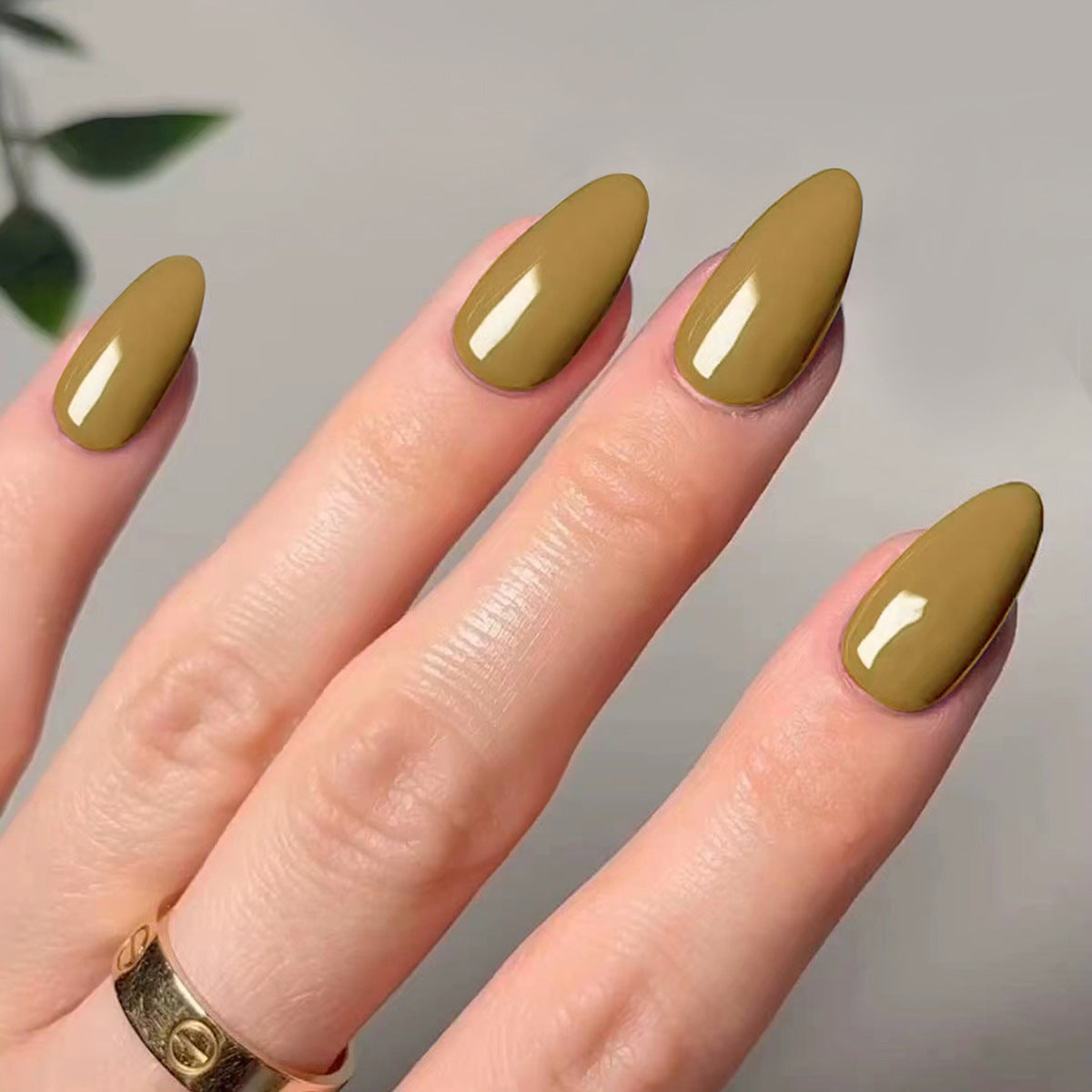 Glossy Solid Color press-on nail collection
