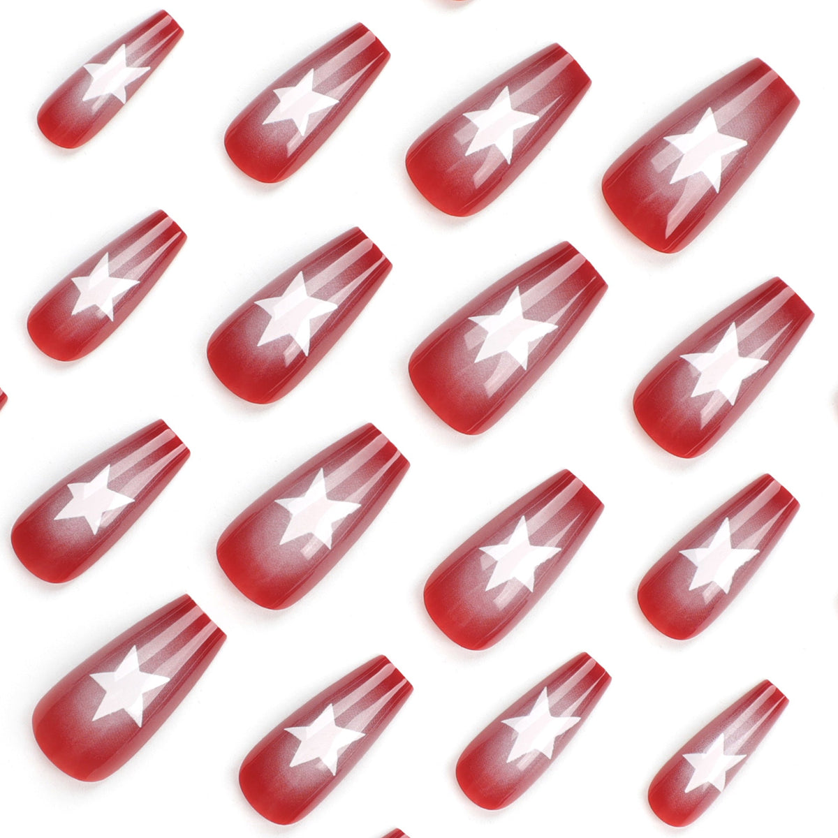 Scarlet Star French red press-on nails