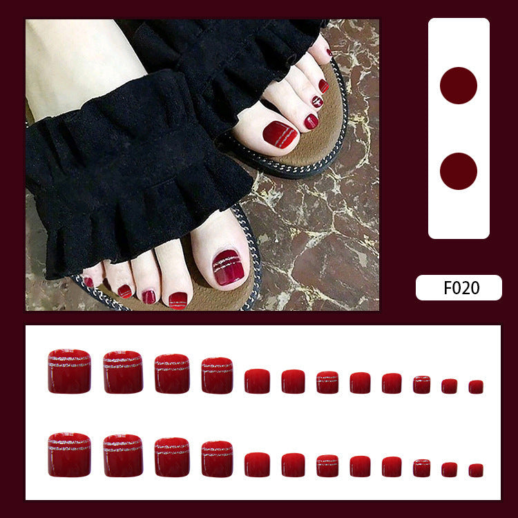 Pedicure Essentials press-on toenail collection