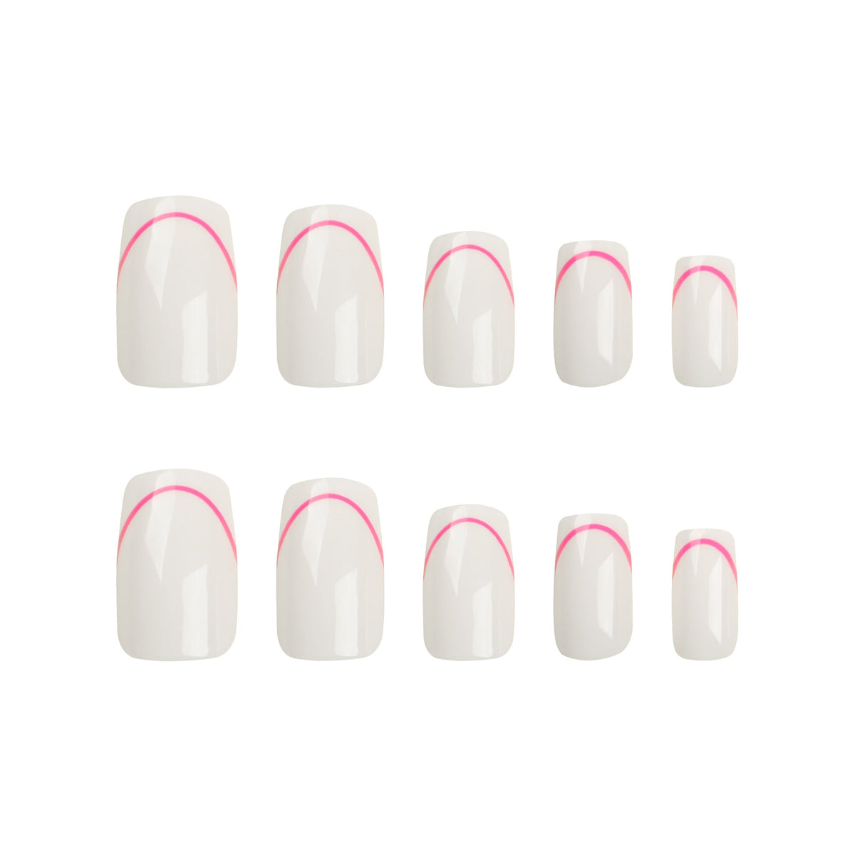 Clean Rectangle press-on nails