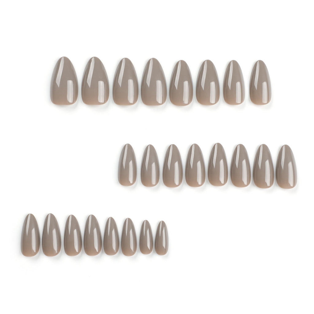 Glossy Solid Color press-on nail collection
