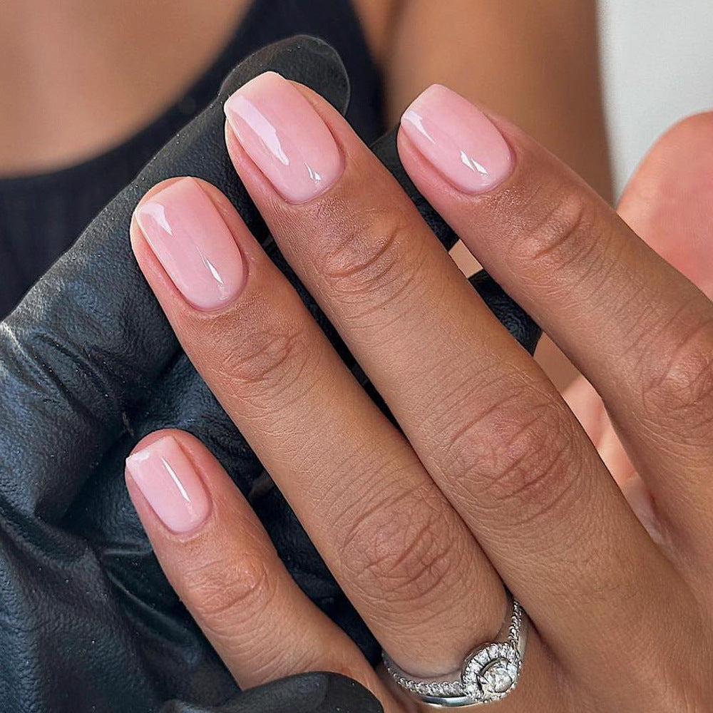 Solid Color Short Square press-on nail collection