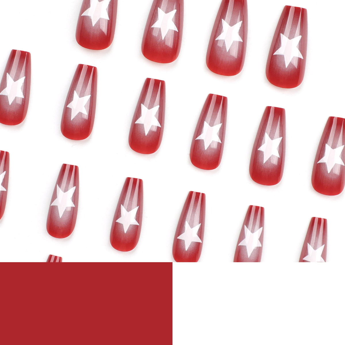 Scarlet Star French red press-on nails