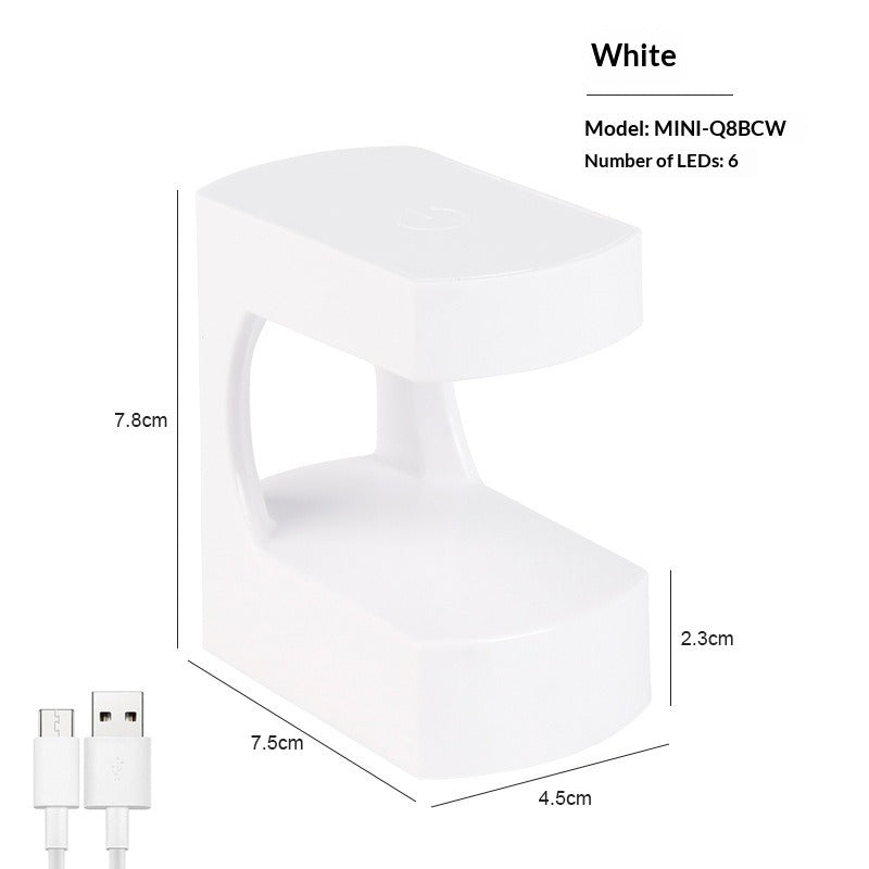 Mini UV LED single-finger nail lamp