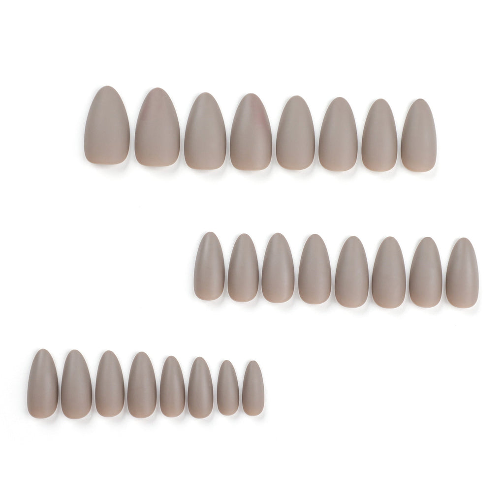 Matte Solid Short press-on nail collection