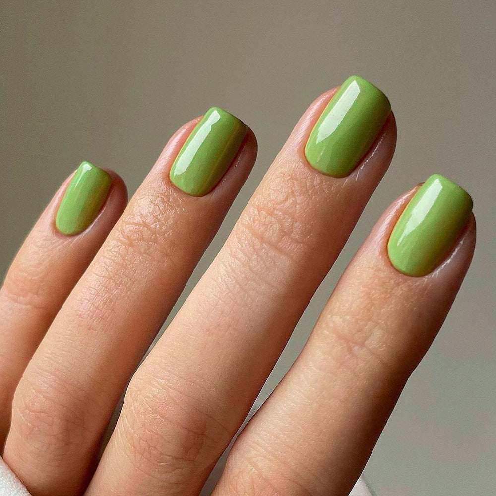 Solid Color Short Square press-on nail collection