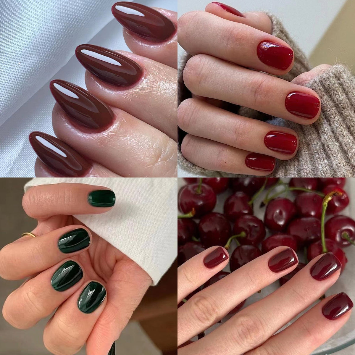 Classic Solid Short 24-piece press-on nail collection