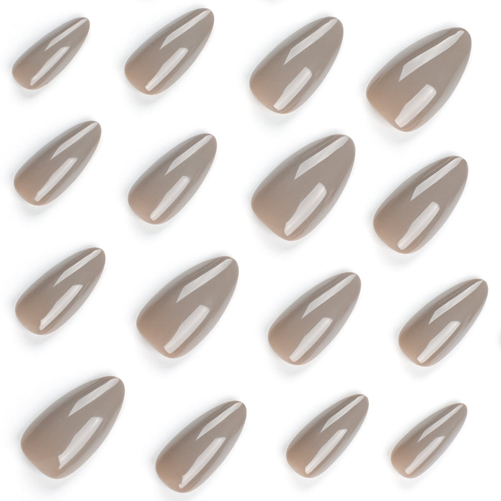Glossy Solid Color press-on nail collection