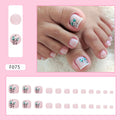Summer Floral French press-on toenails, alternate view 2