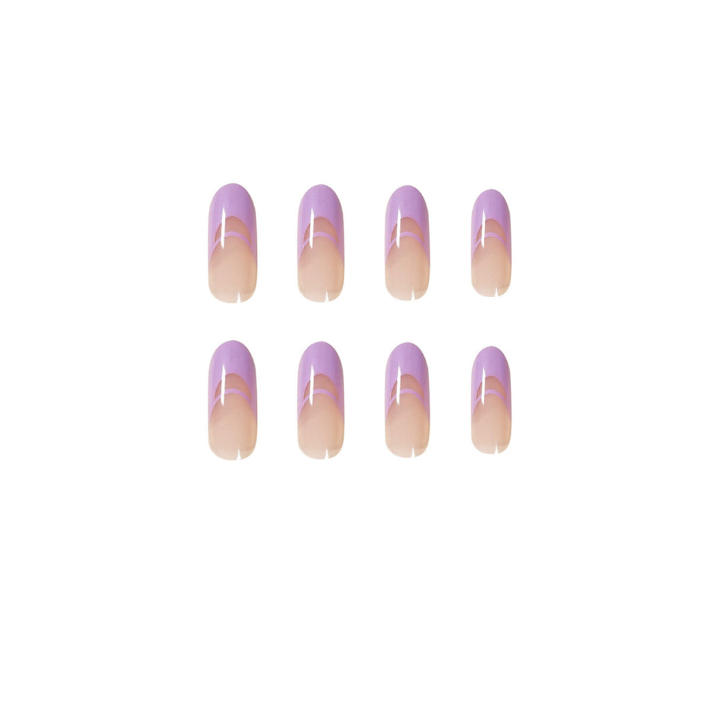 Lavender Double French press-on nails