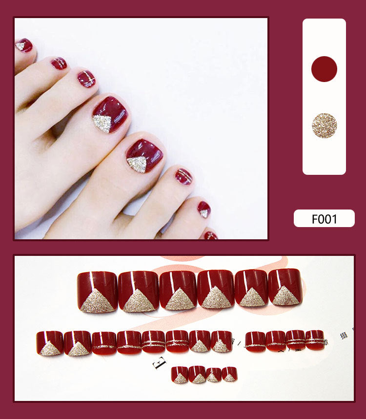 Pedicure Essentials press-on toenail collection