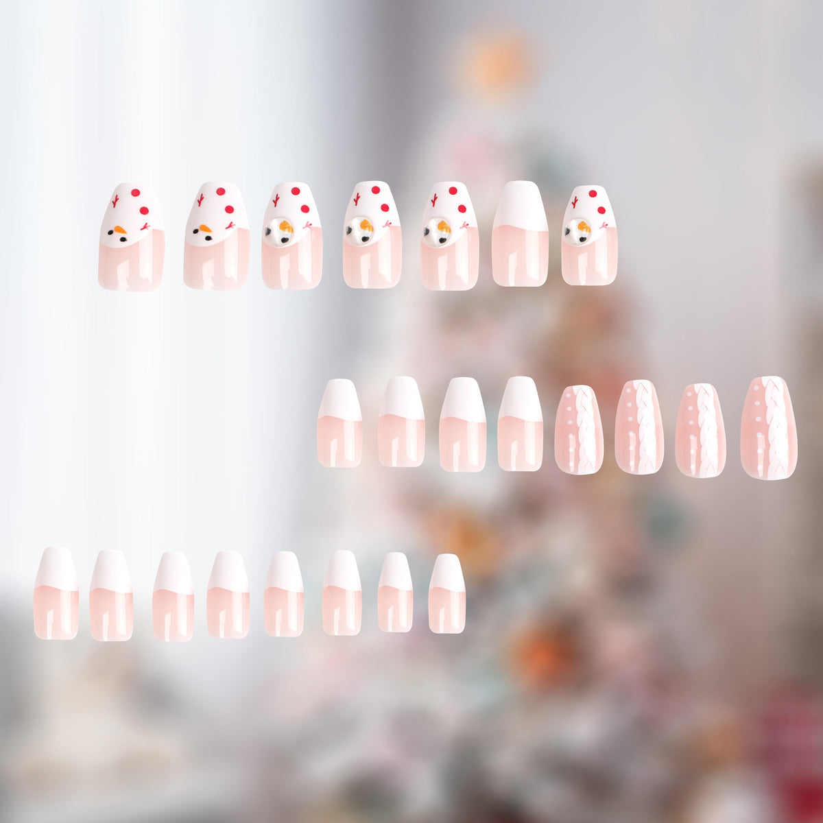 Holiday Nail Art Christmas press-on nails