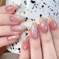 Pink Paw Cat Eye press-on nails